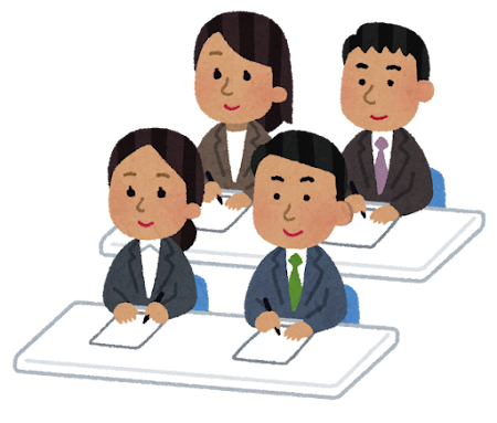 勉強会のイラスト（スーツ・東南アジア人）