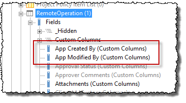 AppCreatedByModifiedByColumnsOnList